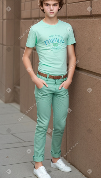 Croatian teenager boy with  brown hair