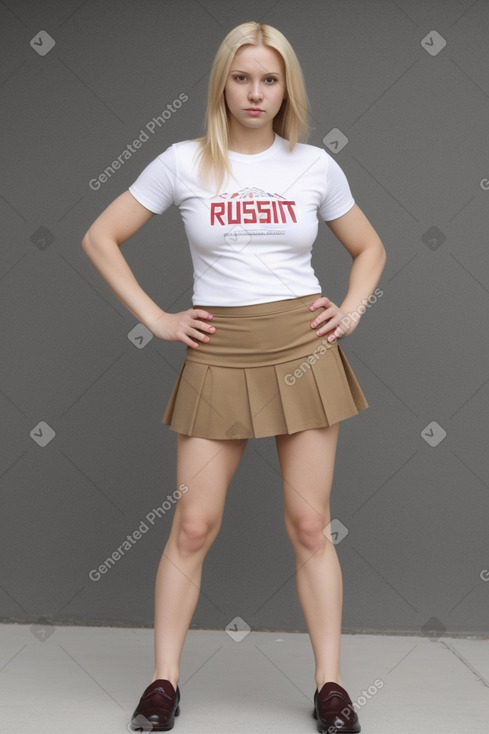 Russian adult female with  blonde hair