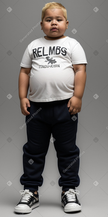 Honduran infant boy with  blonde hair