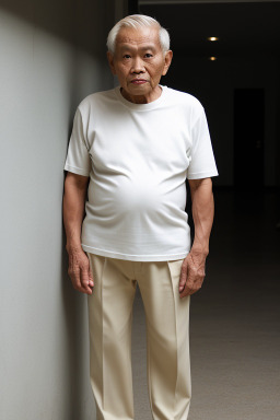 Filipino elderly male with  blonde hair