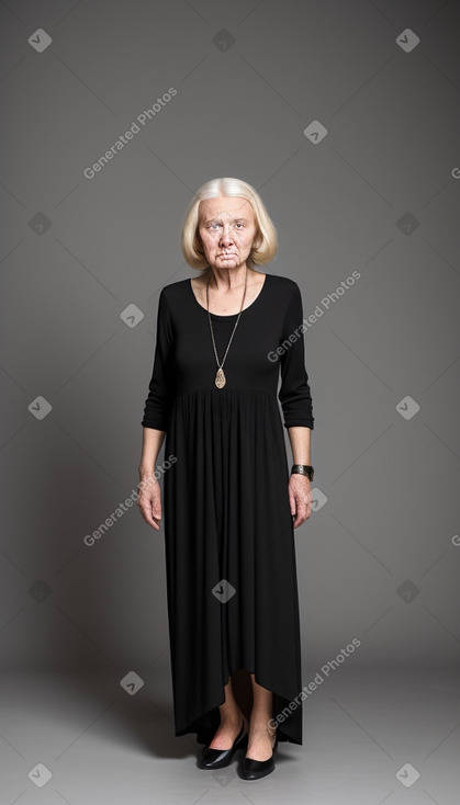 Russian elderly female with  blonde hair