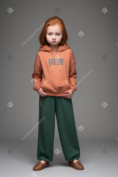 Uzbek child girl with  ginger hair