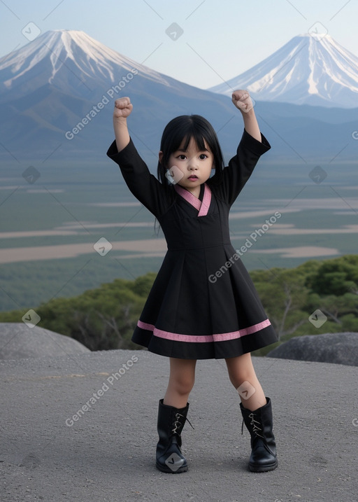 Japanese child female with  black hair