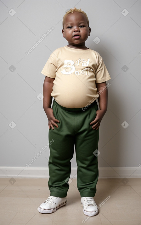 African infant boy with  blonde hair