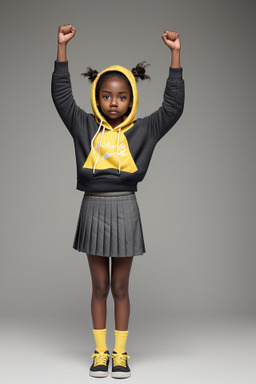 Child female with  gray hair