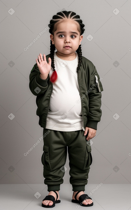 Saudi arabian infant boy with  white hair