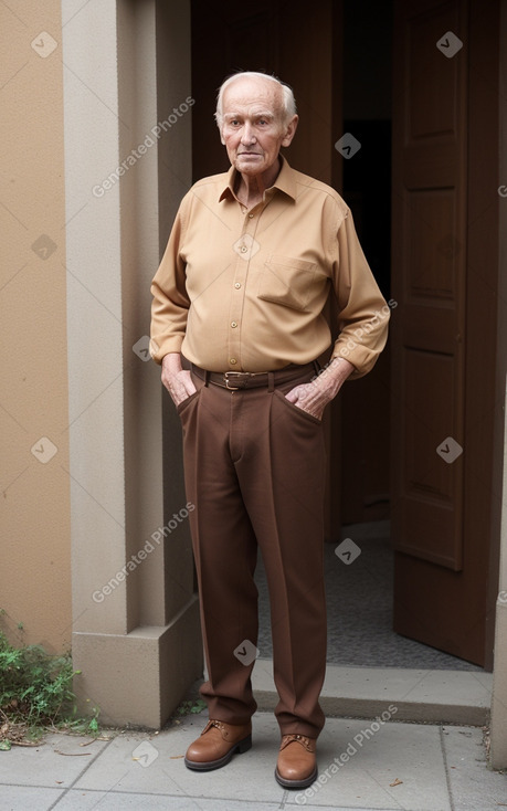 Elderly male with  ginger hair