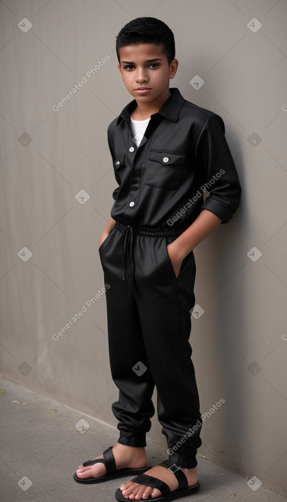 Honduran teenager boy with  black hair