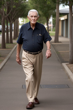 Australian elderly male with  brown hair