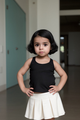 Puerto rican infant girl with  black hair