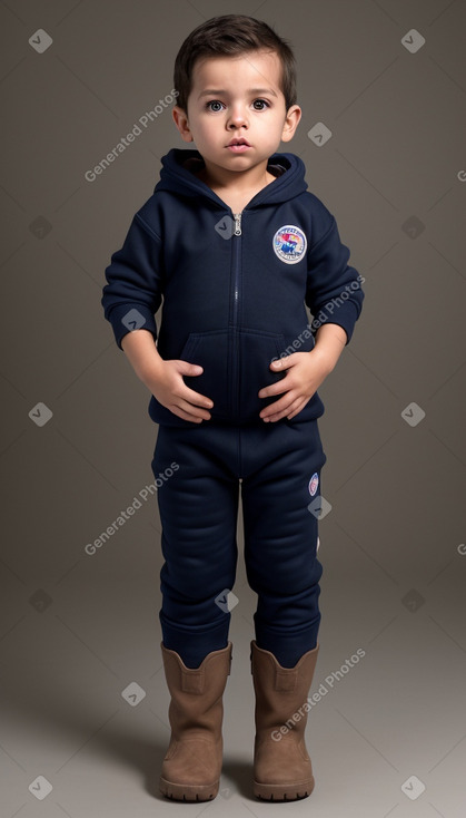 Costa rican infant boy with  brown hair