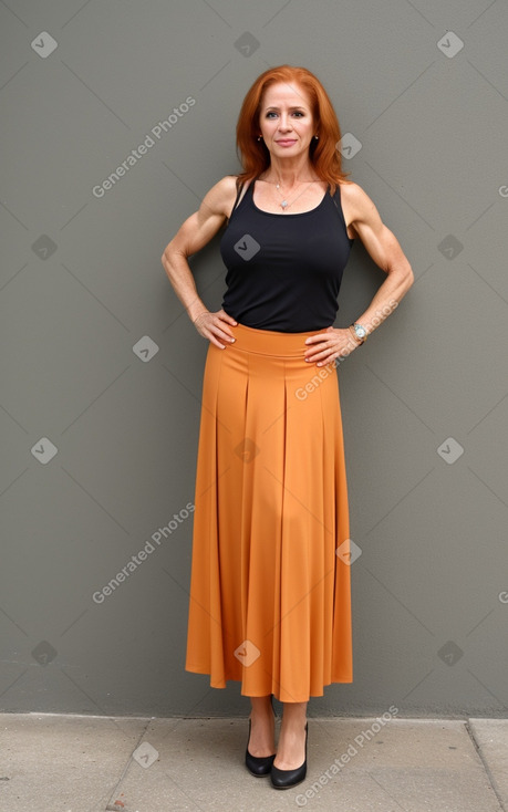 Colombian 45 years female with  ginger hair