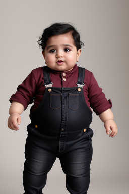 Qatari infant boy with  black hair