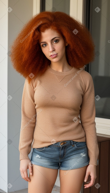 Lebanese adult female with  ginger hair