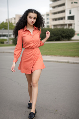 Bulgarian teenager female with  black hair