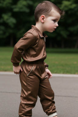 Serbian infant boy with  brown hair