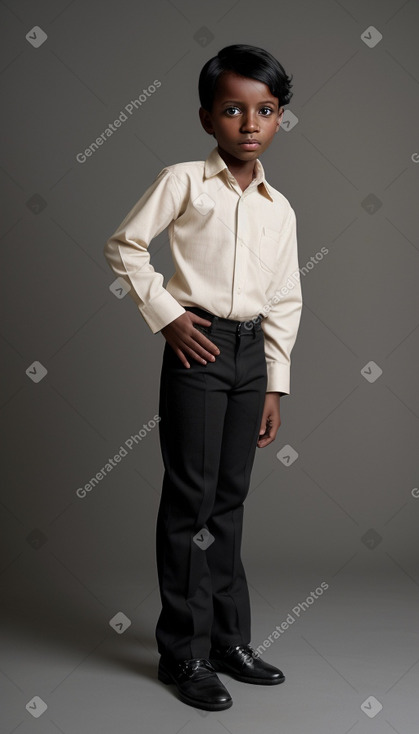 Malian child male with  black hair