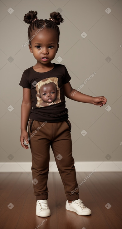 African infant boy with  brown hair