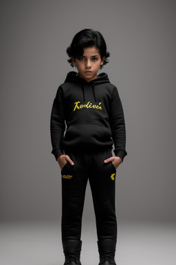 Colombian child boy with  black hair