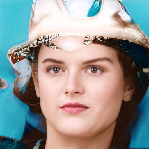Neutral white young-adult female with short  brown hair and blue eyes