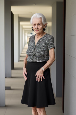 Australian elderly female with  black hair