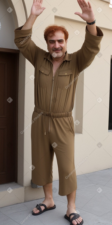 Iranian middle-aged male with  ginger hair