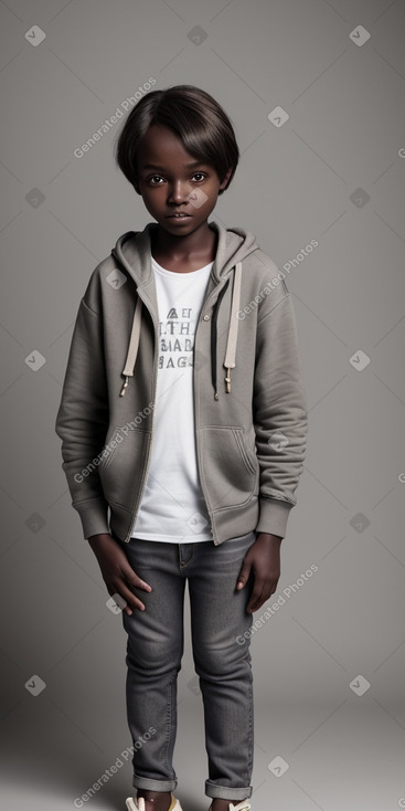 Sudanese child boy with  gray hair