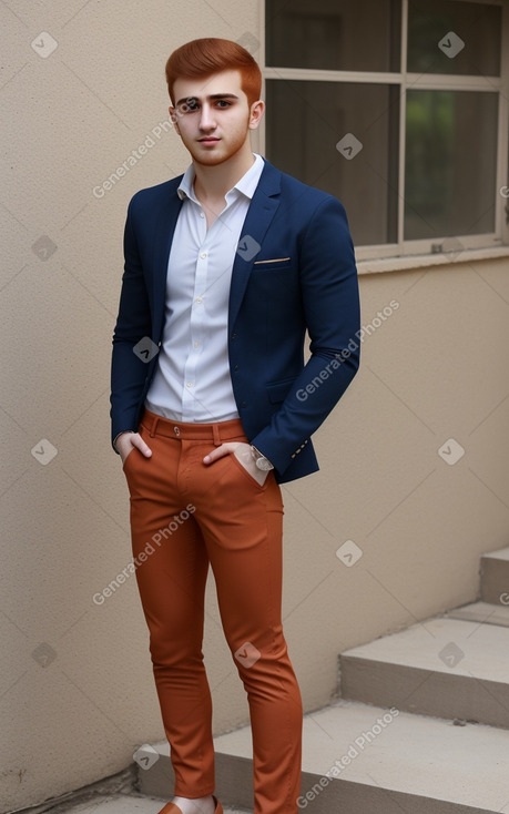 Azerbaijani young adult male with  ginger hair