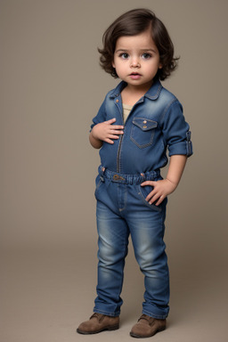 Nicaraguan infant boy with  brown hair