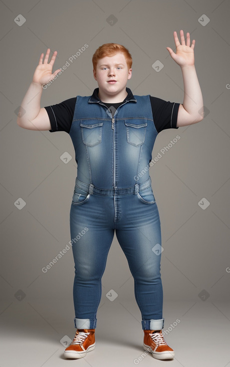 Brazilian teenager boy with  ginger hair