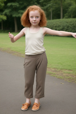 Danish child female with  ginger hair