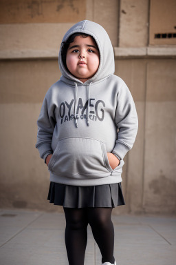 Moroccan child girl with  gray hair