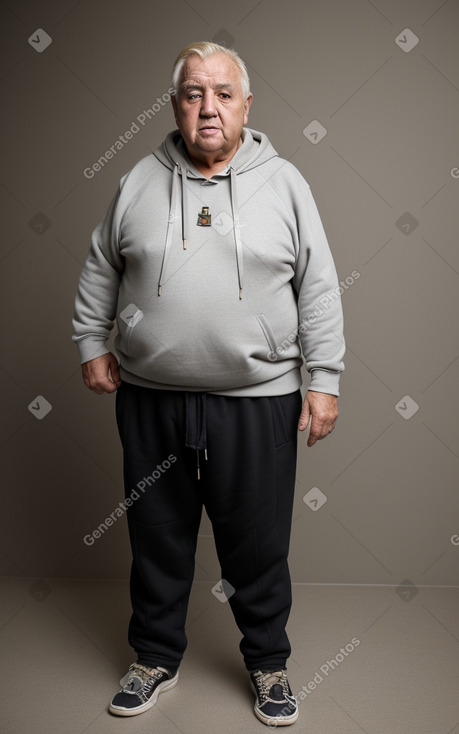 Spanish elderly male with  blonde hair