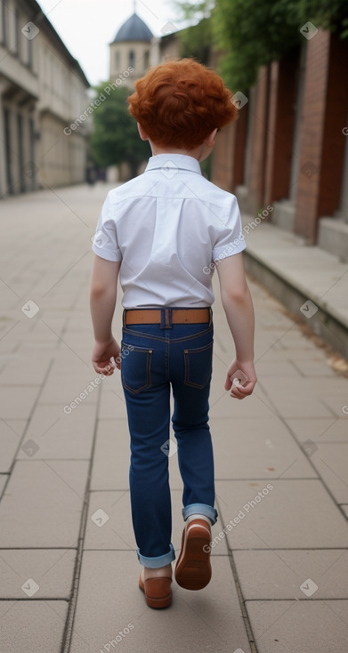 Georgian child boy with  ginger hair