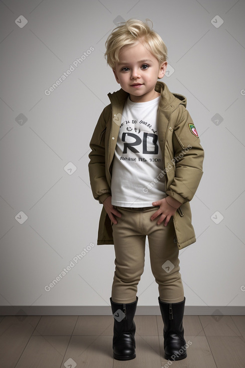 Italian infant boy with  blonde hair