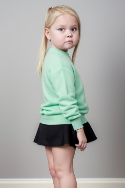 Danish child girl with  blonde hair