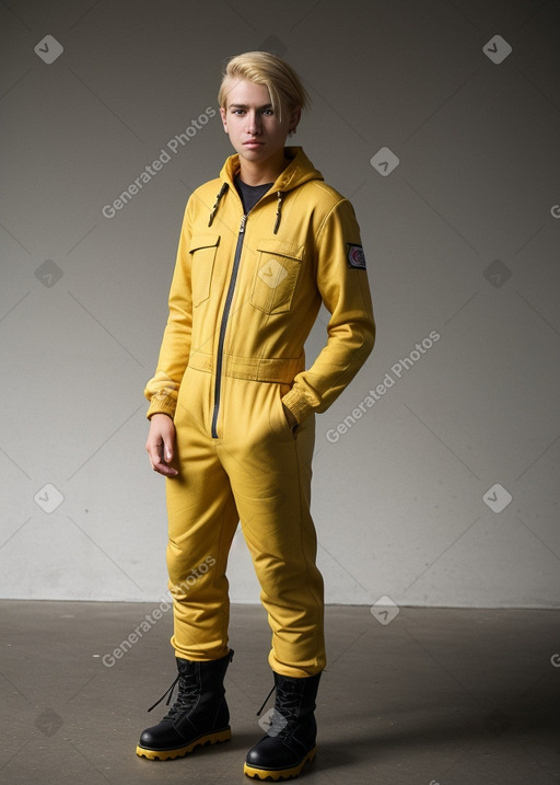 Ecuadorian young adult male with  blonde hair