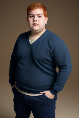 Paraguayan young adult male with  ginger hair