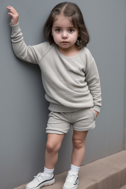 Uruguayan infant girl with  gray hair