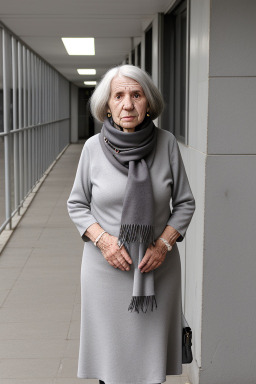 Uruguayan elderly female with  gray hair