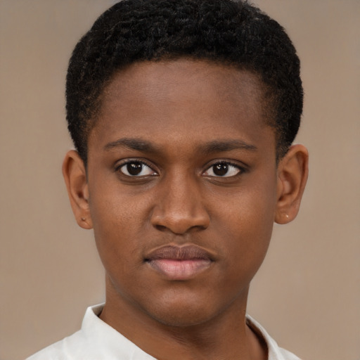 Neutral latino young-adult male with short  brown hair and brown eyes