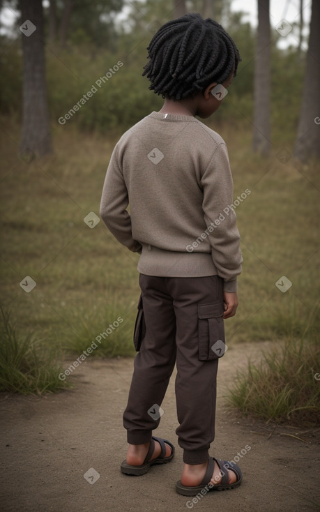 Child male with  gray hair