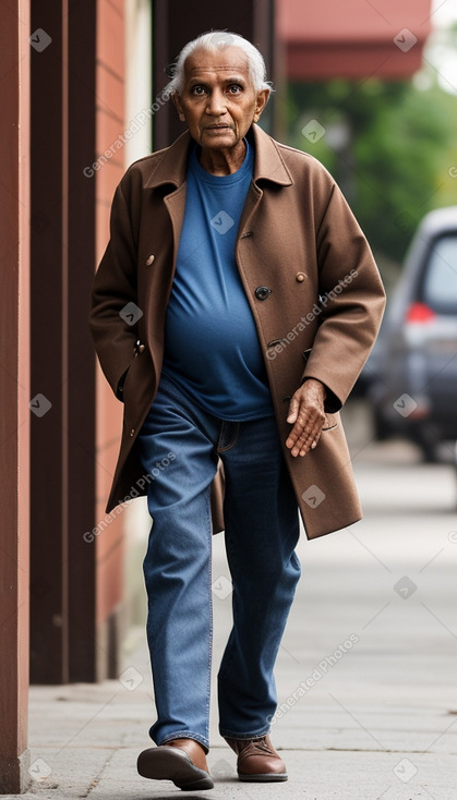 Sri lankan elderly male with  brown hair