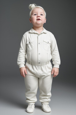 Slovenian infant boy with  white hair