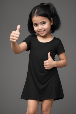 Bolivian infant girl with  black hair