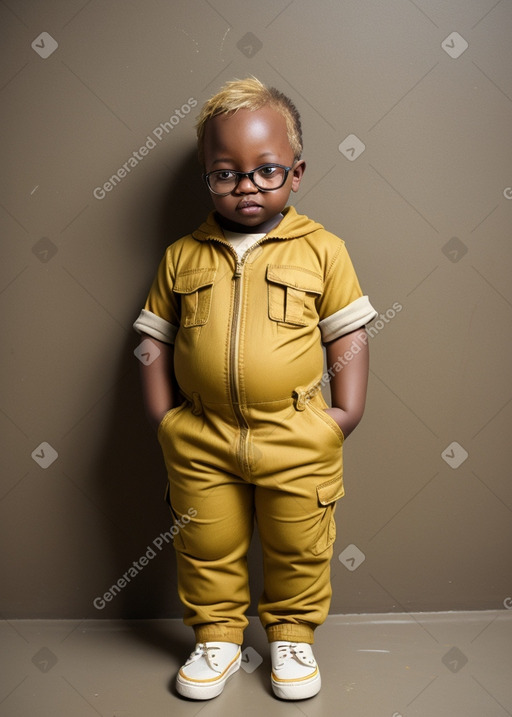 Kenyan infant boy with  blonde hair