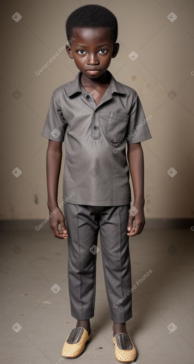 Togolese child boy with  gray hair