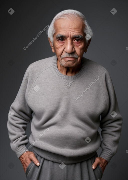 Qatari elderly male with  gray hair