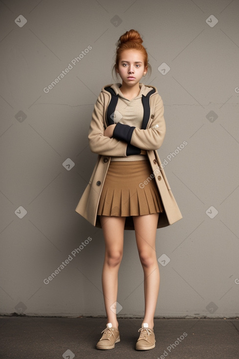 Bolivian teenager girl with  ginger hair