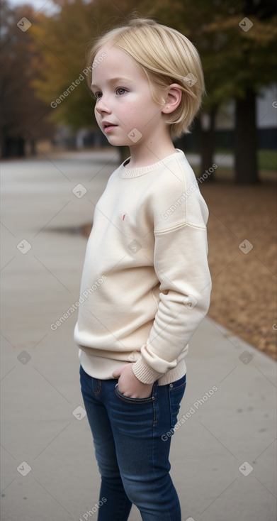 Child boy with  blonde hair